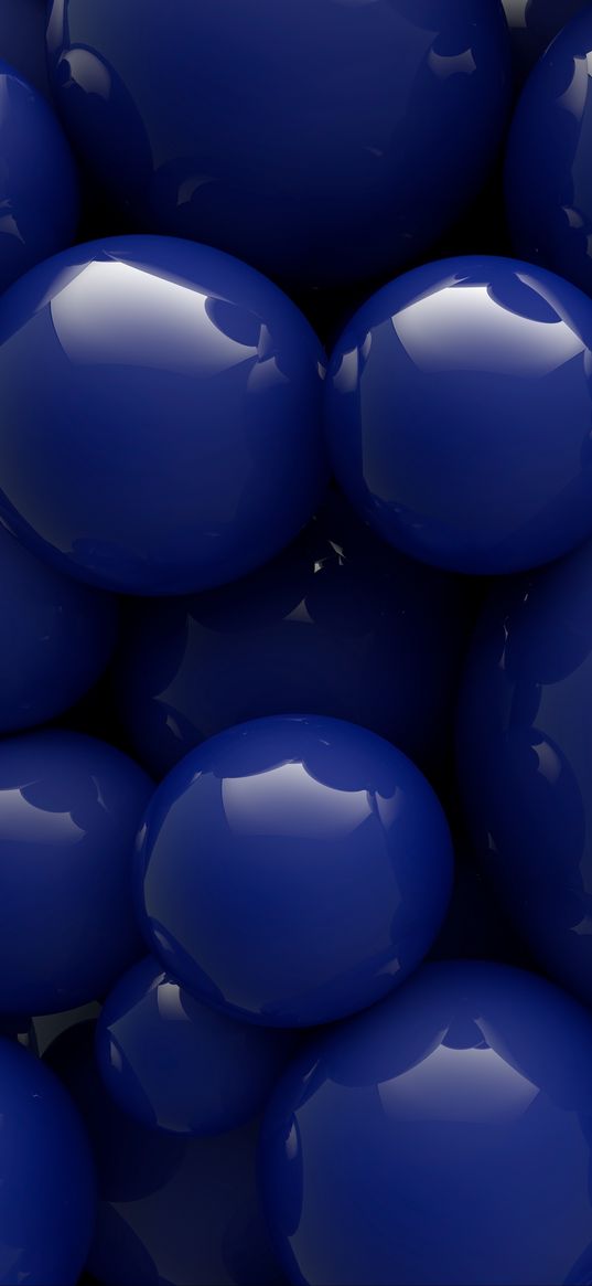 balls, blue, smooth, shape