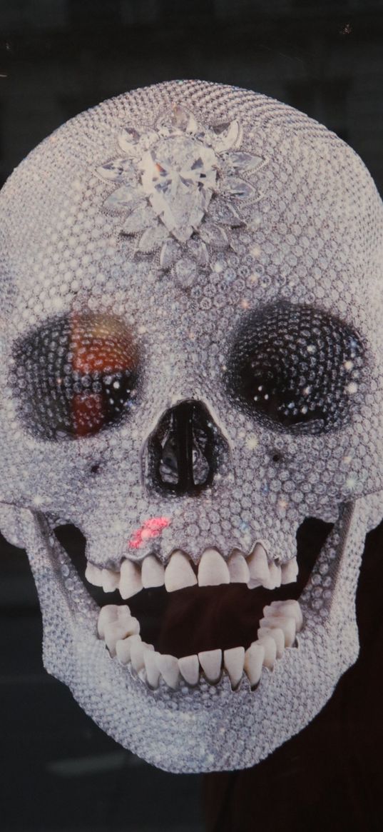 skull, rhinestones, jewelry, diamonds, pearls