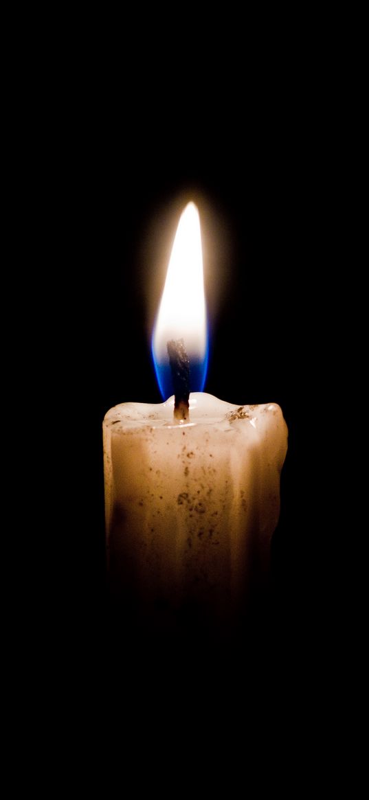 candle, wick, wax, fire, dark background