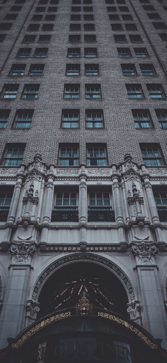 building, facade, windows, architecture, san francisco