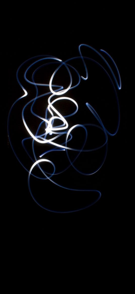 light art, lines, darkness