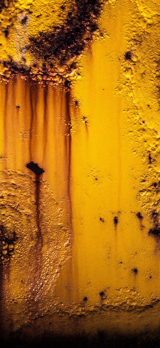 paint, surface, rust, shabby, yellow