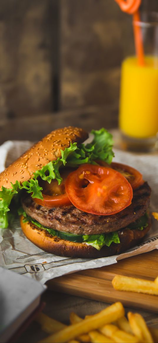 burger, cutlet, meat, vegetables, juicy