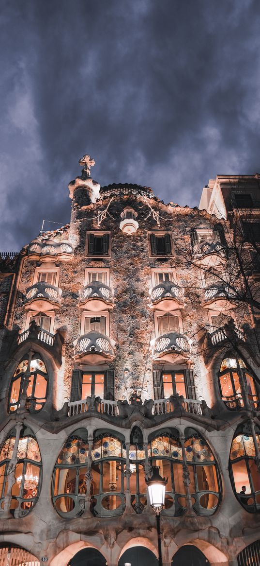 facade, building, architecture, casa batllo, barcelona, spain