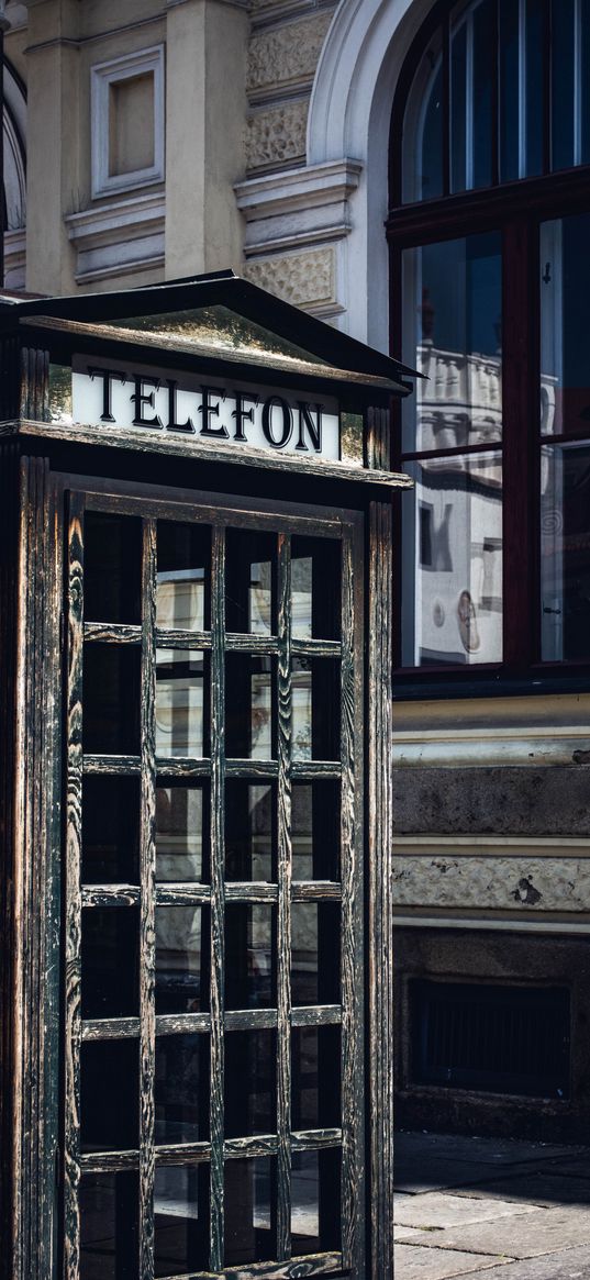 telephone booth, antique, retro, vintage, outdoor