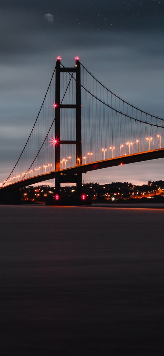 golden gate, bridge, night, strait, san francisco