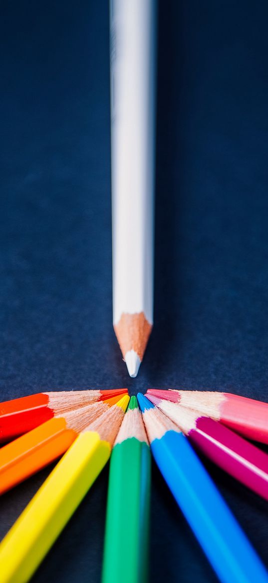 colored pencils, sharpened, sharp, close-up