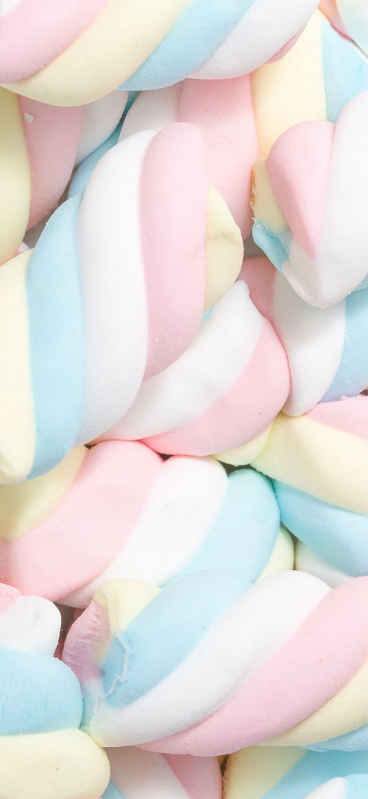 marshmallow, spiral, pastel, sweet