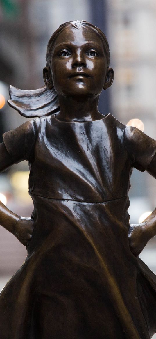 fearless girl, sculpture, bronze, new york