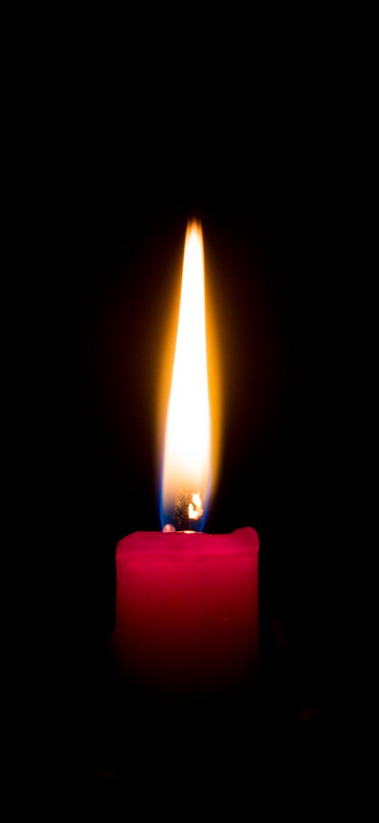 candle, wick, fire, dark background