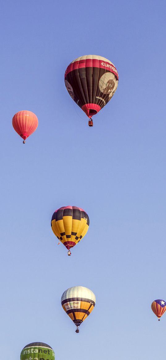 air balloons, sky, flying