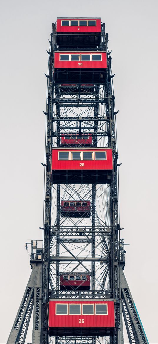 ferris wheel, attraction, riesenrad, austria, vienna