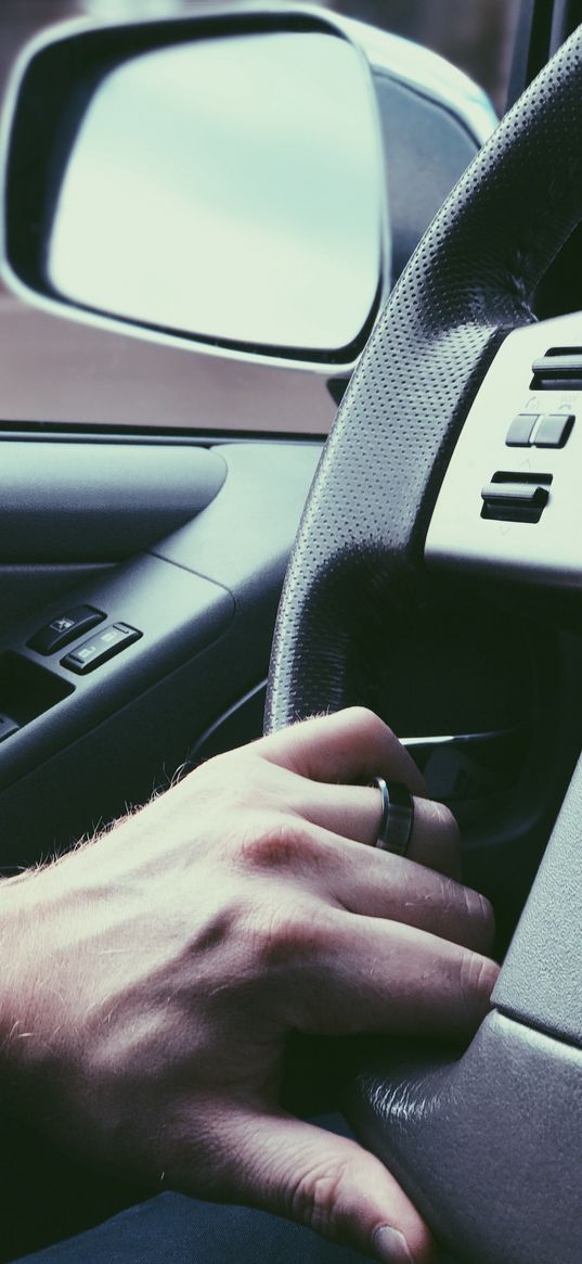 hand, steering wheel, trip