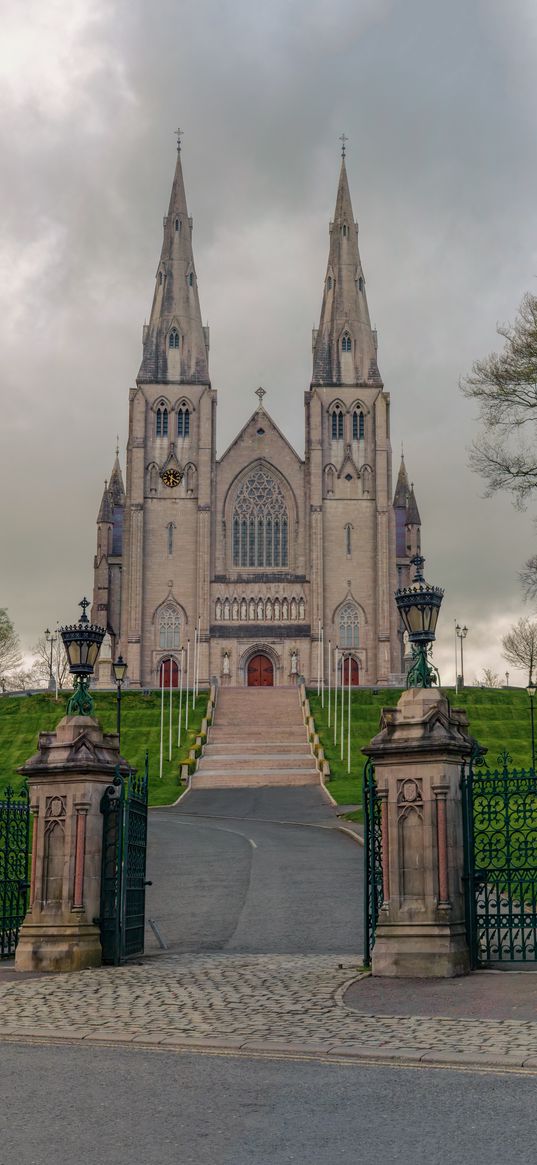 cathedral, architecture, gothic, saint patricks cathedral, armagh, northern ireland