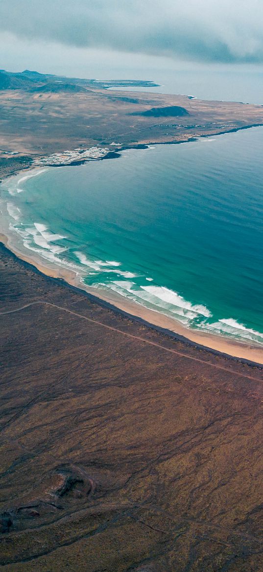 ocean, coast, las nieves, canary islands, spain