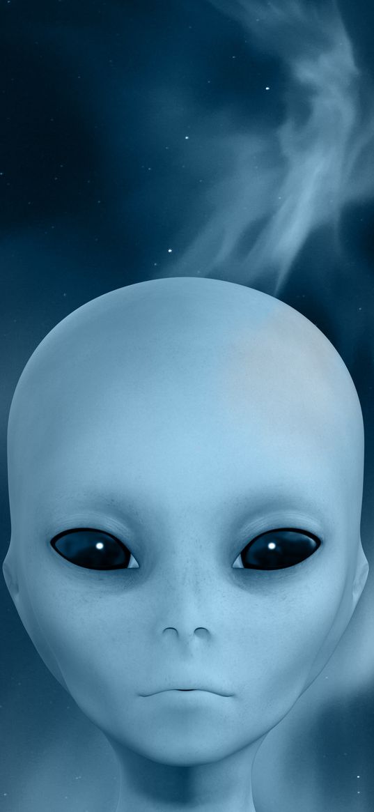 extraterrestrial, alien, face, smoke, sky