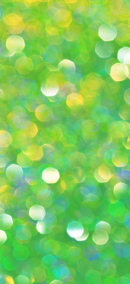 bokeh, glare, glitter, circles, green