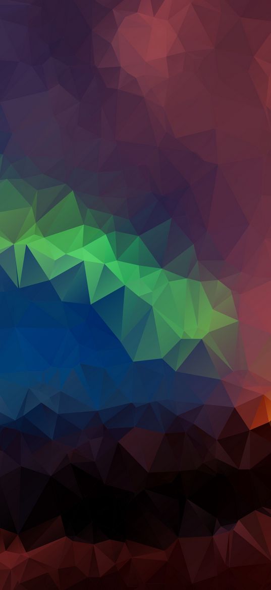 triangles, geometric, mosaic, multicolored