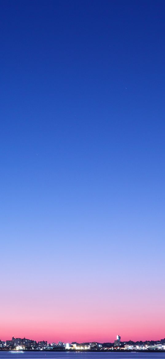 panorama, city lights, sky, japan