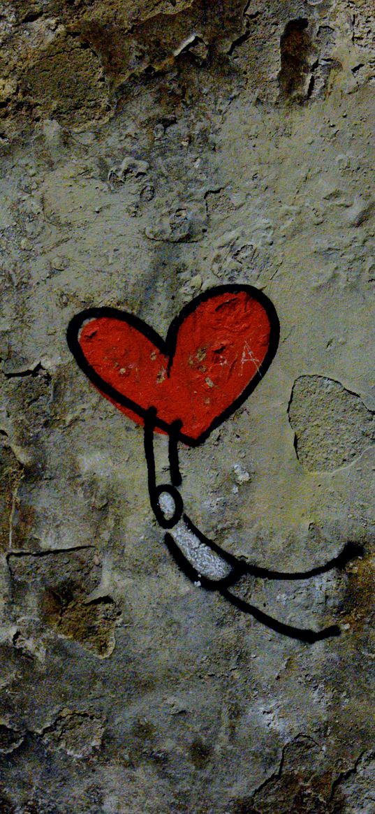 wall, graffiti, heart, love, street art