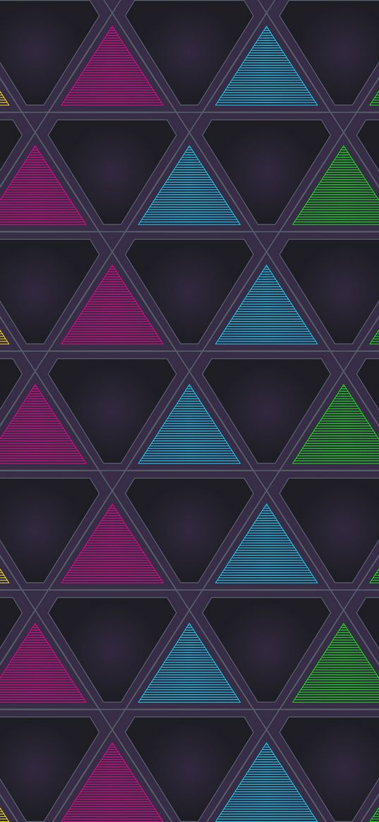 triangles, triangle, symmetry, multicolored