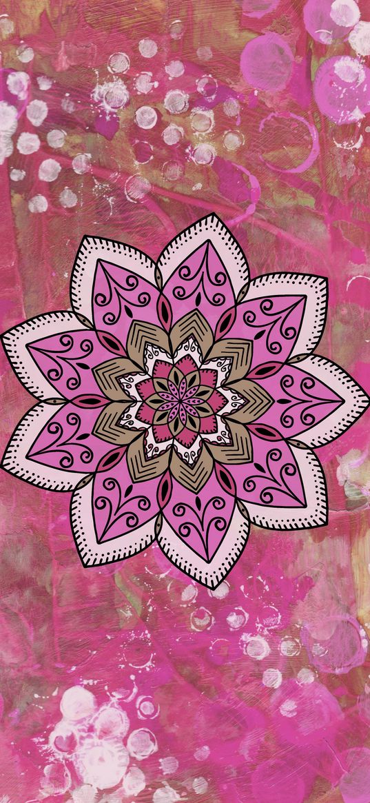 mandala, patterns, stains, texture