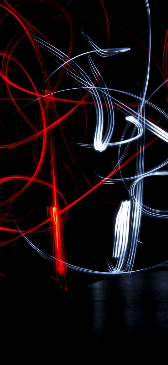 light art, lines, plexus, dark