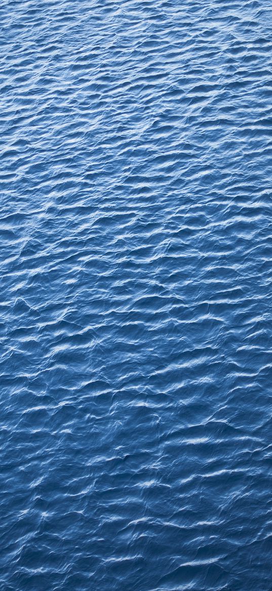 sea, ripple, water, surface, blue