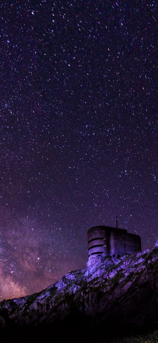 starry sky, milky way, alderney, channel islands