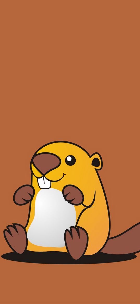 beaver, cute, art, vector