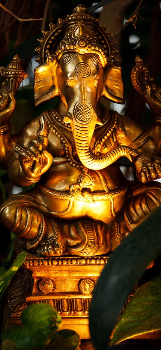 ganesha, elephant, statuette, sculpture, statue