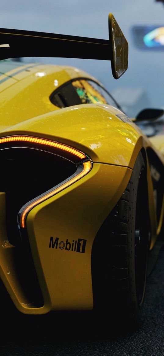 mclaren p1 gtr, mclaren p1, mclaren, sports car, rear view