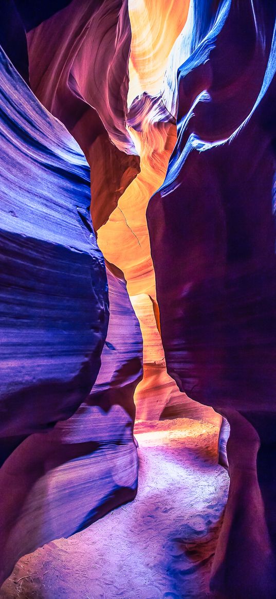 canyon, crevice, antelope canyon, arizona, united states, layers