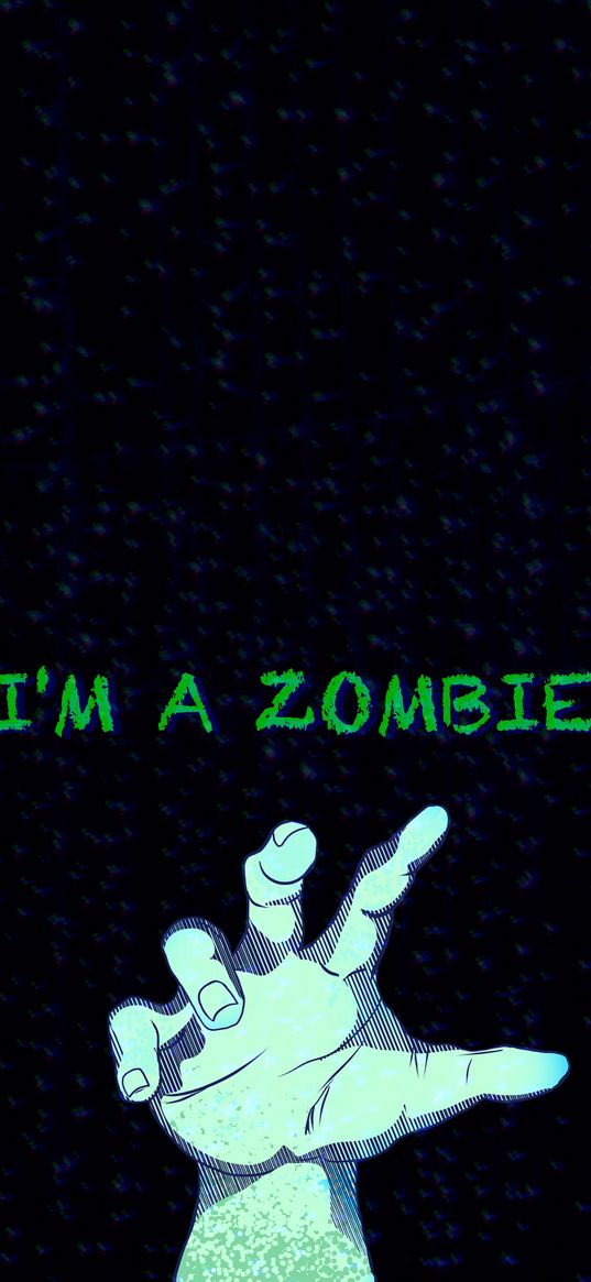 zombie, inscription, hand, creepy