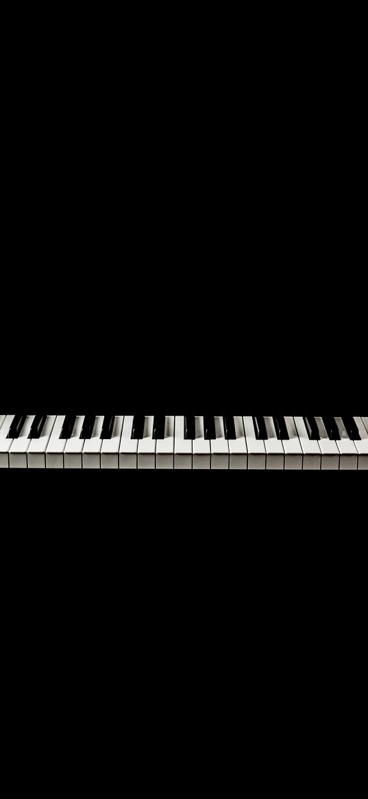 piano, keys, bw, minimalism