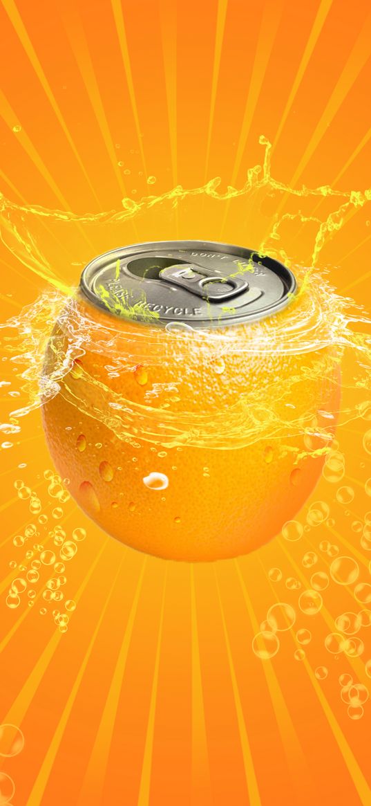 orange, juice, fresh, bubbles, creative