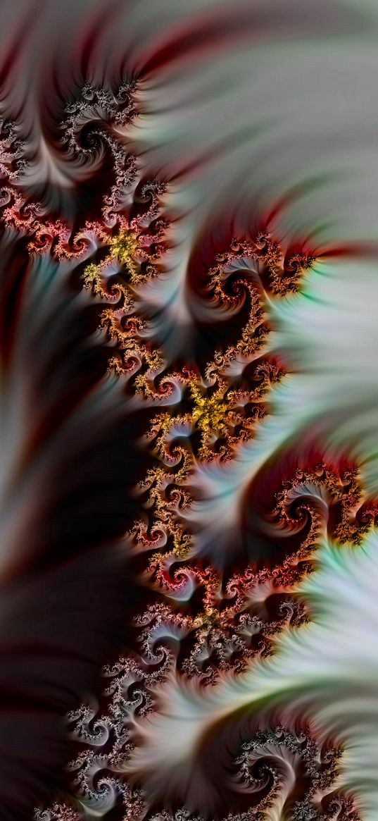 fractal, spiral, digital art, abstraction, futuristic