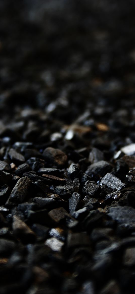 coal, carbon, black, stones