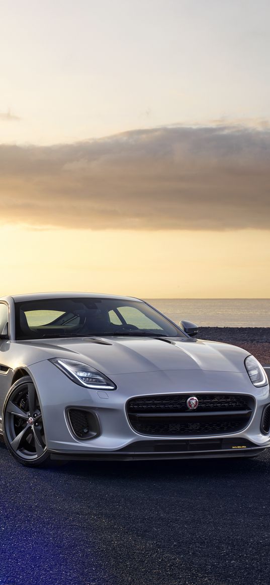 jaguar f-type, jaguar, luxury, sports car, silver