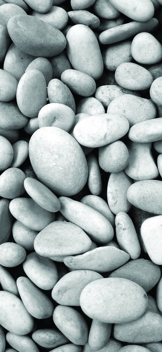 pebbles, stones, smooth, gray, light