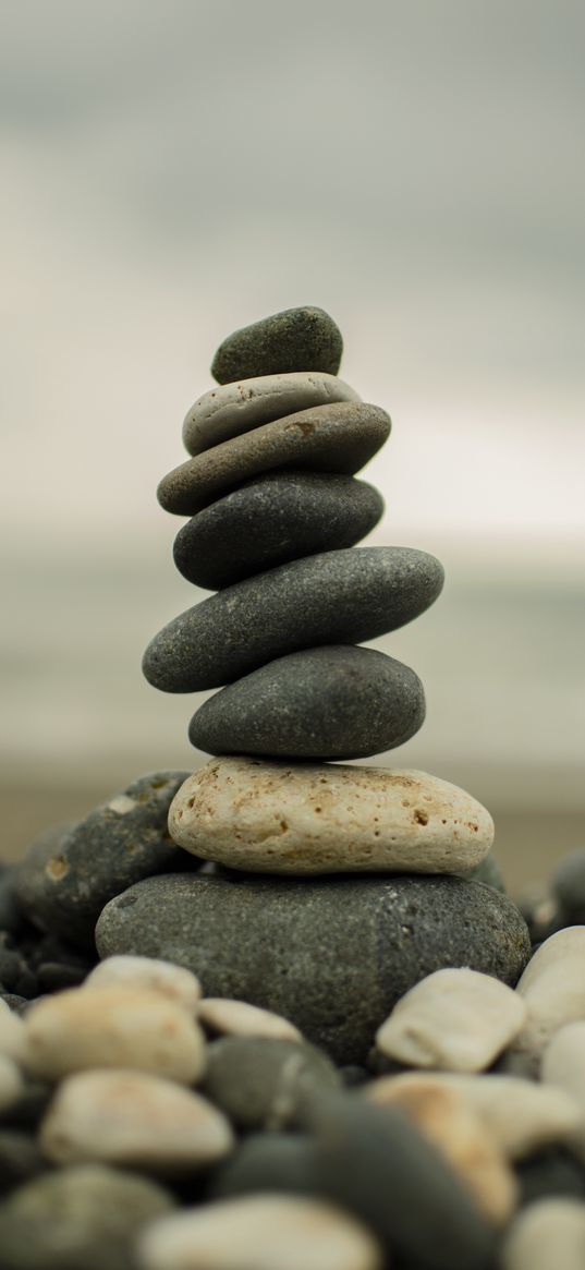 stones, pile, balance, pebbles