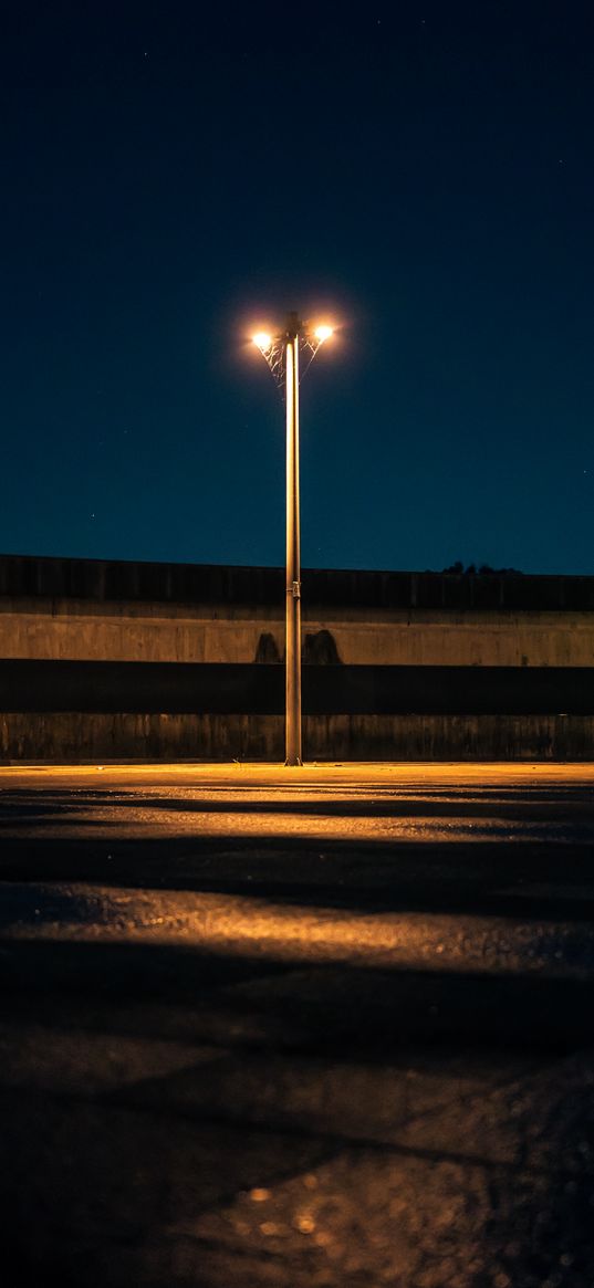 lamppost, lantern, night, light, lighting, sky