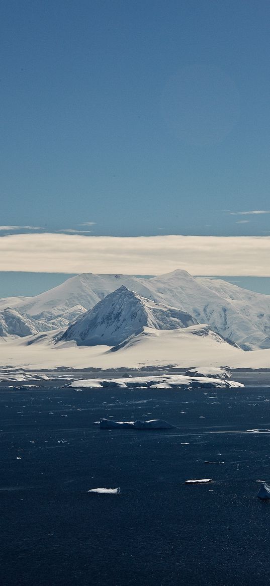 ice, glacier, snow, sea, antarctica