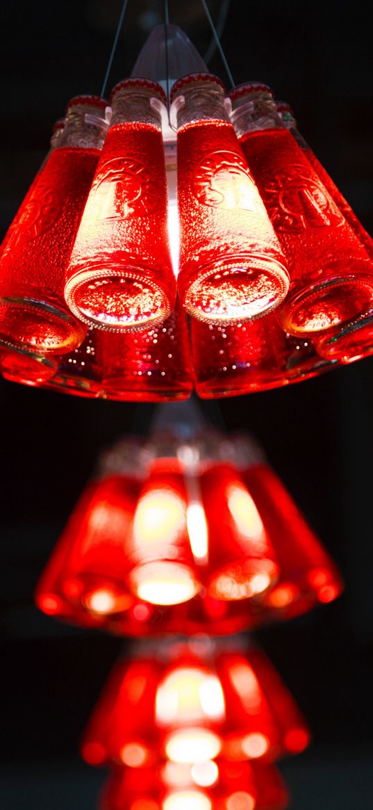 light bulbs, red, illumination, lighting, motion blur, light