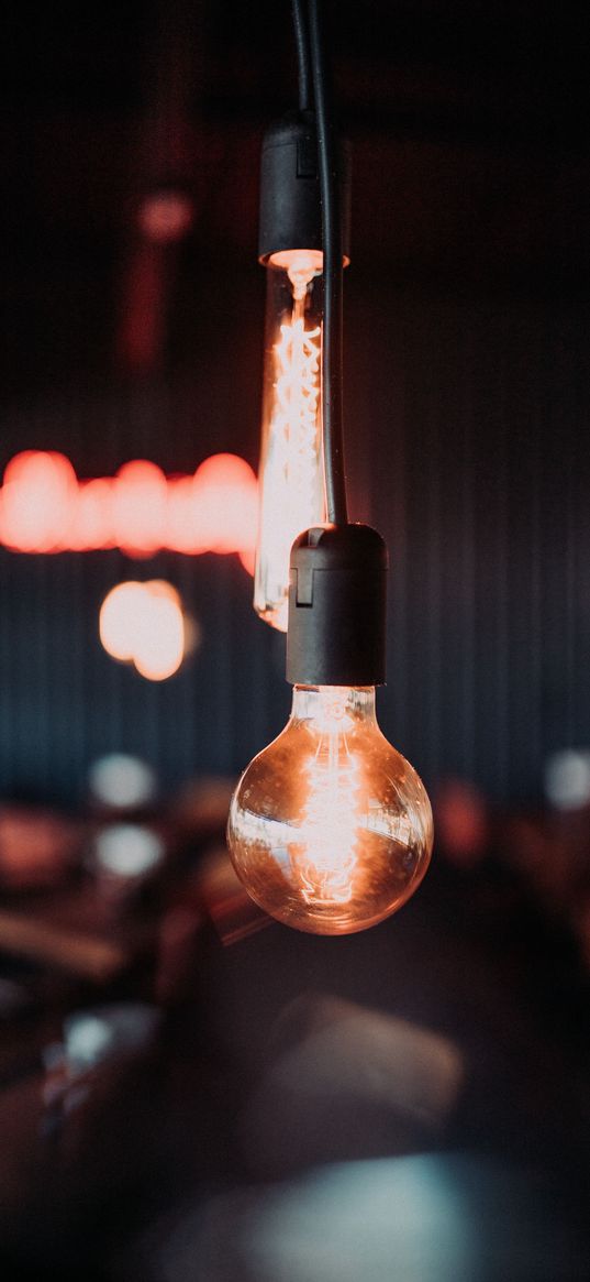 light bulb, electricity, lighting, blur, light