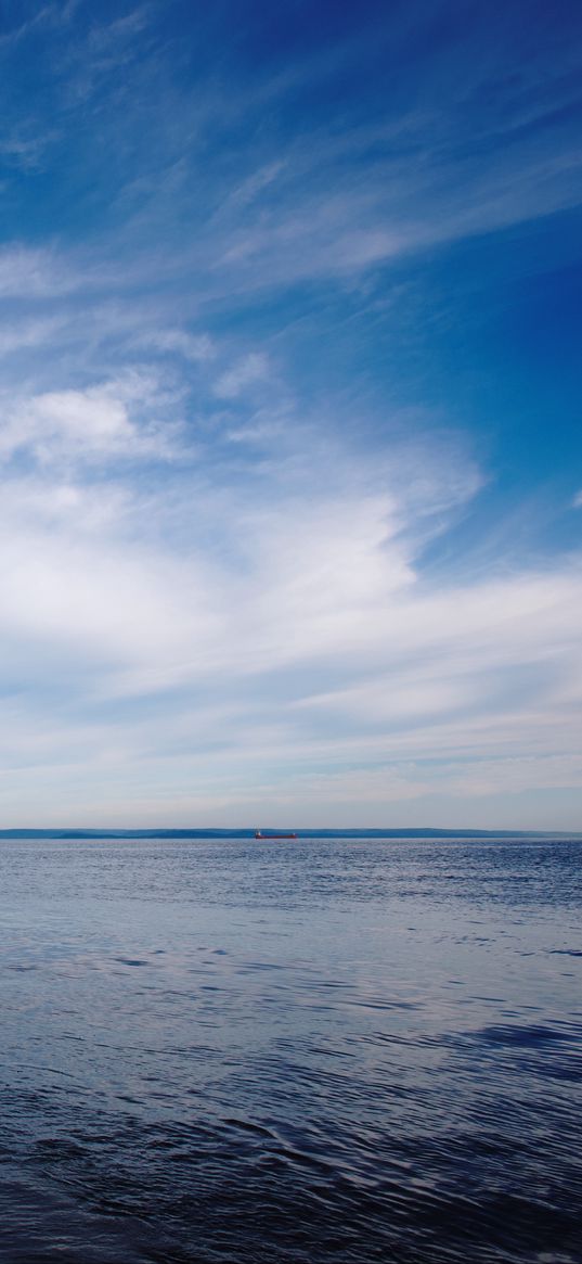 sea, horizon, sky, clouds, vladivostok, russia