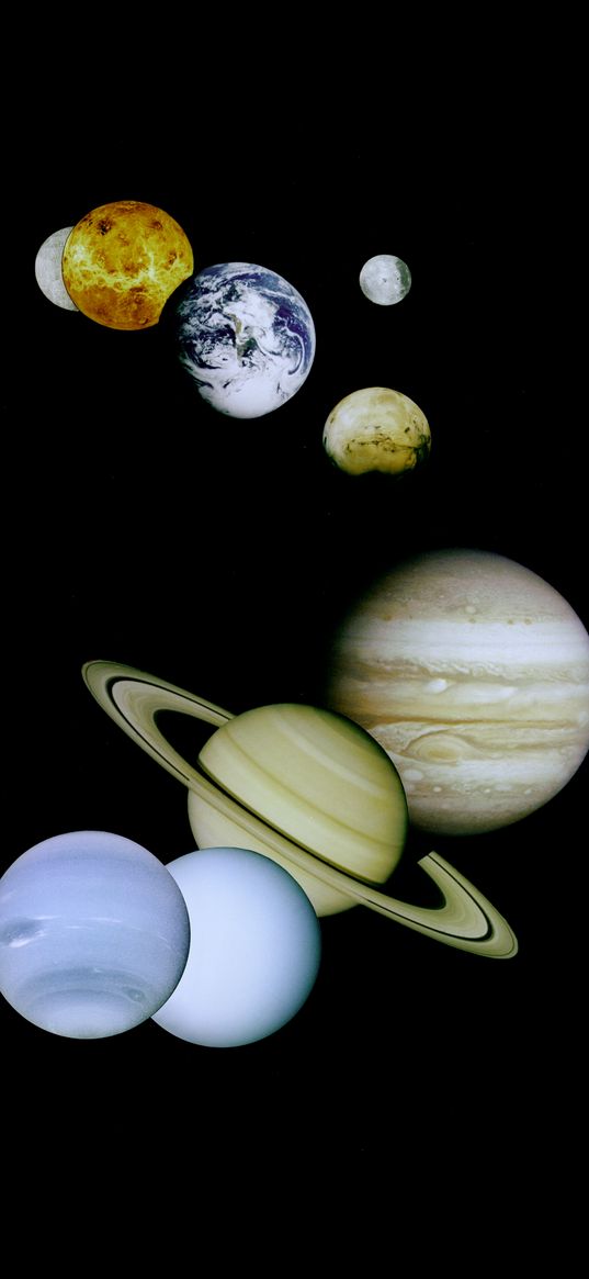 planets, parade of planets, space, universe