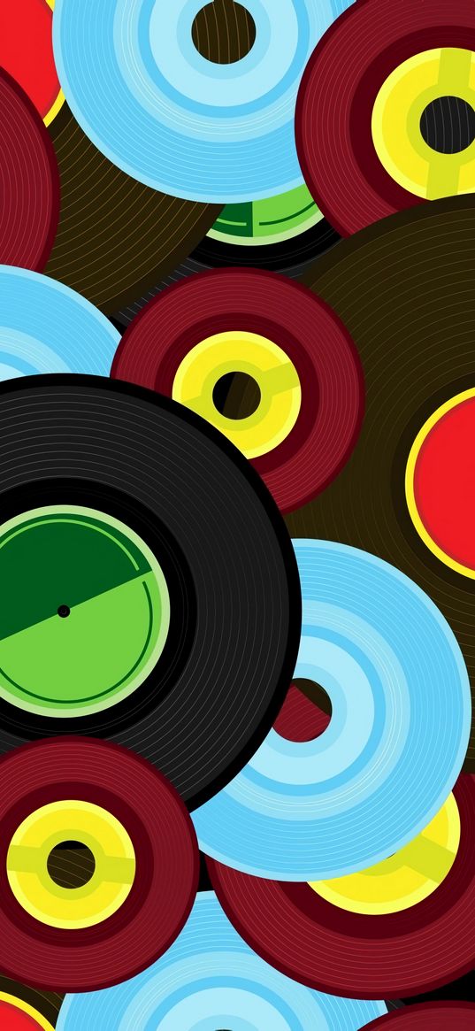 vinyl records, colorful, vinyl, texture, pattern