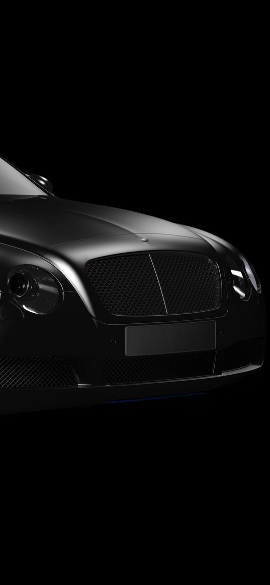 bentley continental gt, bentley, bw, gray, luxury