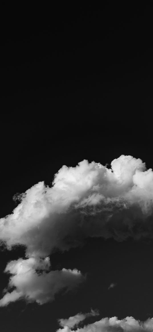 clouds, sky, bw, porous